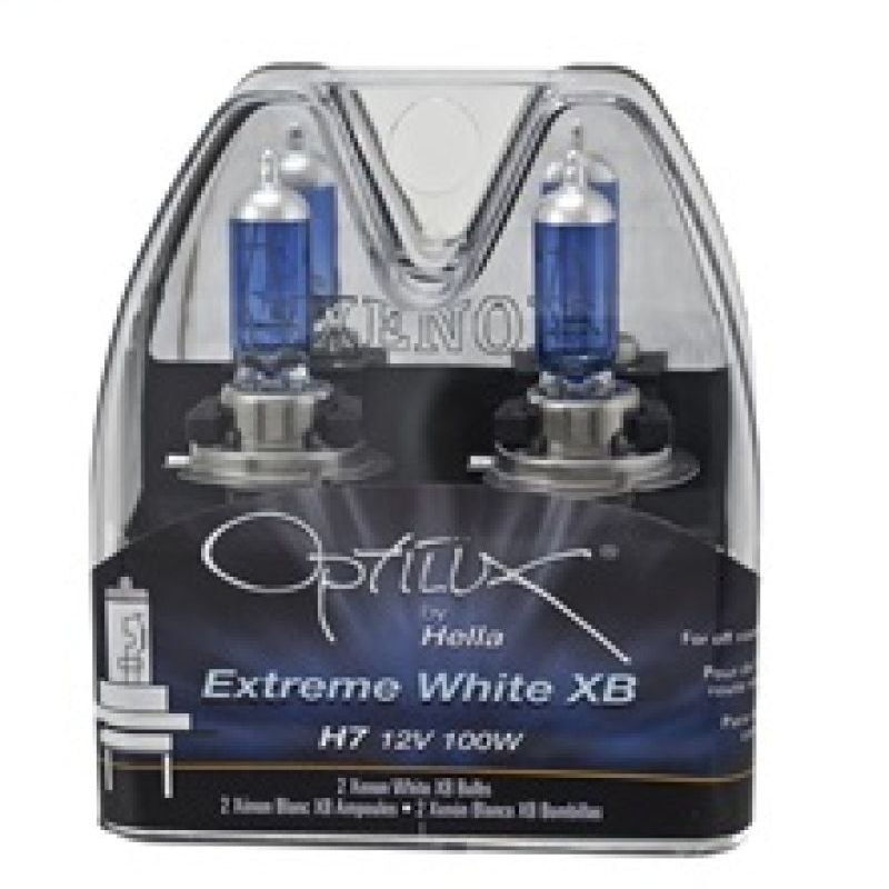 Hella Optilux H7 100W XB Extreme Blue Bulbs (Pair)-Bulbs-Hella-HELLAH71070307-SMINKpower Performance Parts