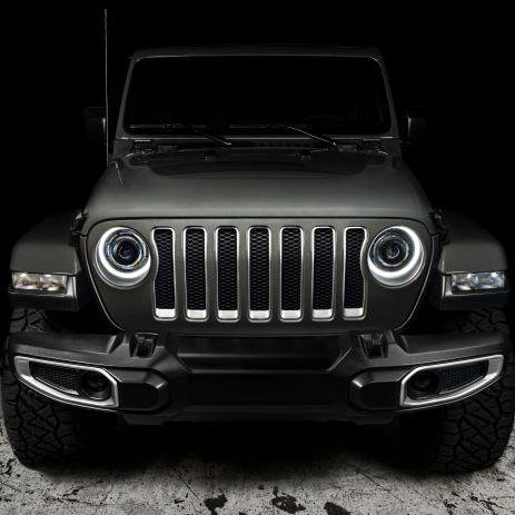 Oracle Oculus Bi-LED Projector Headlights for Jeep JL/Gladiator JT - Matte Blk - 5500K SEE WARRANTY