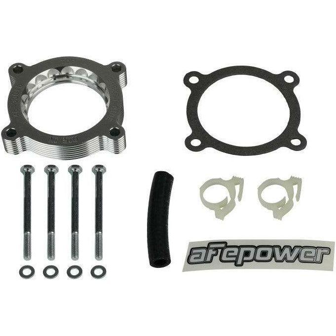 aFe 11-14 Ford Mustang/ 11-14 Ford F-150 V6 3.7L Silver Bullet Throttle Body Spacer - Silver - SMINKpower Performance Parts AFE46-33016 aFe