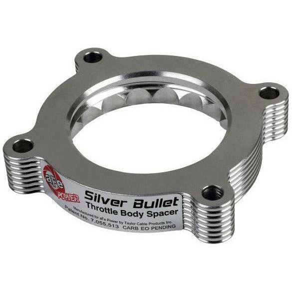 aFe 11-14 Ford Mustang/ 11-14 Ford F-150 V6 3.7L Silver Bullet Throttle Body Spacer - Silver - SMINKpower Performance Parts AFE46-33016 aFe