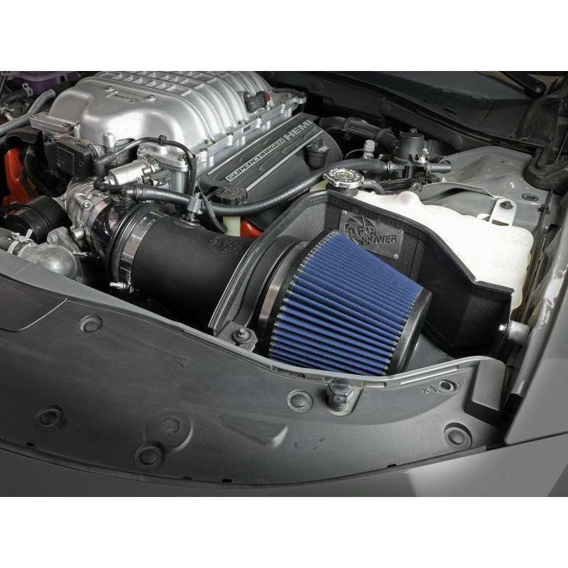 aFe 17-18 Dodge Challenger/Charger Magnum FORCE Stage-2XP Cold Air Intake System w/Pro DRY S- Black - SMINKpower Performance Parts AFE54-12852R aFe