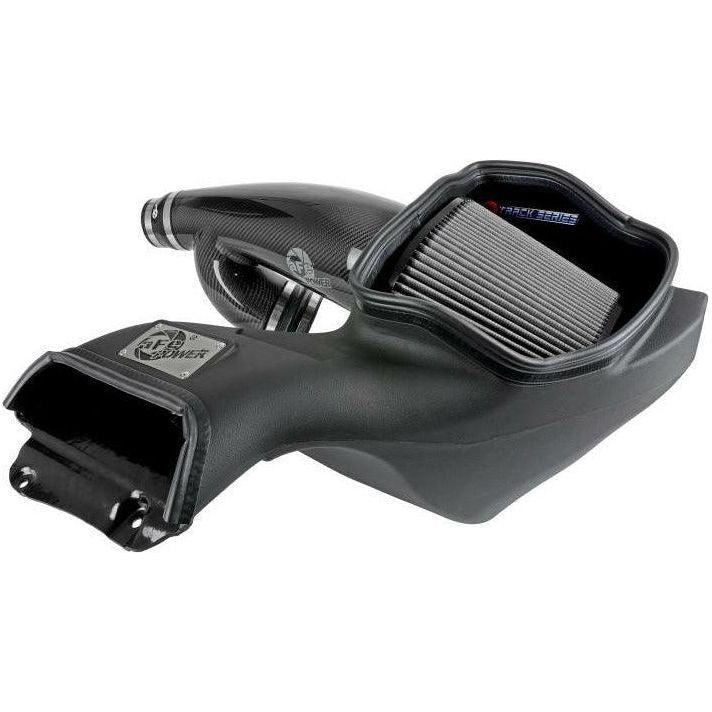 aFe 17-20 Ford F-150/Raptor Track Series Carbon Fiber Cold Air Intake System With Pro DRY S Filters - SMINKpower Performance Parts AFE57-10010D aFe