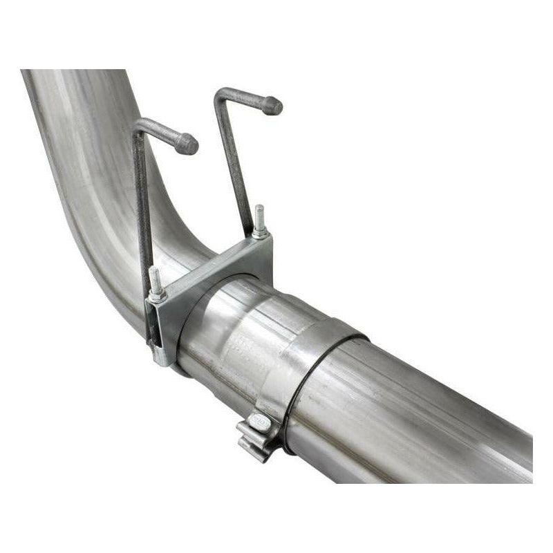 aFe Atlas Exhausts 5in DPF-Back Aluminized Steel Exhaust 2015 Ford Diesel V8 6.7L (td) Polished Tip - SMINKpower Performance Parts AFE49-03064-P aFe