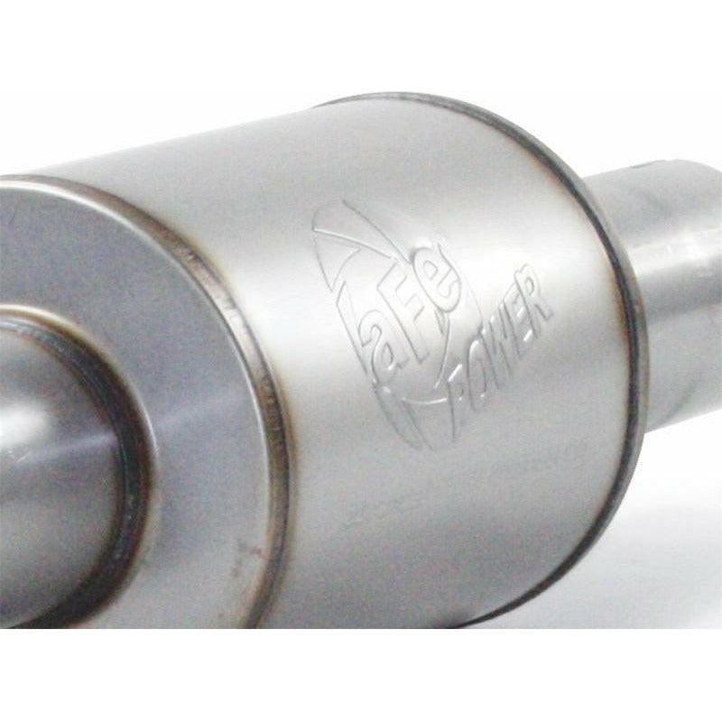 aFe Atlas Exhausts Mufflers Al Steel EXH Muffler 4 ID In/Out 8 Dia x 12L AL - SMINKpower Performance Parts AFE49-91014 aFe
