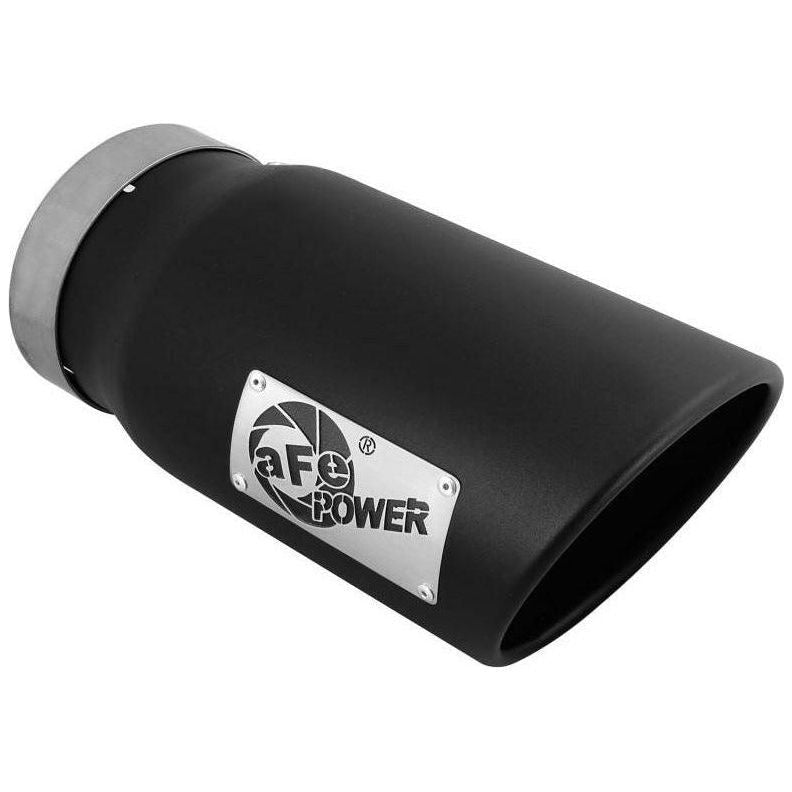 aFe Diesel Exhaust Tip Bolt On Black 5in Inlet x 6in Outlet x 12in Long - SMINKpower Performance Parts AFE49T50601-B12 aFe