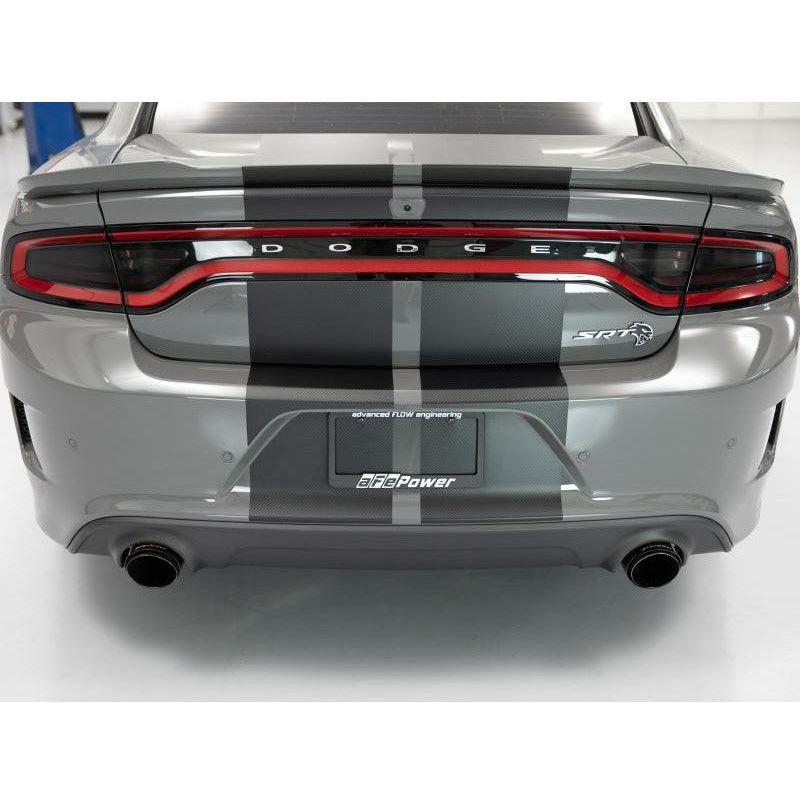 aFe MACH Force-XP 4-1/2in Carbon Fiber OE Replacement Exhaust Tips - 15-19 Dodge Charger/Hellcat - SMINKpower Performance Parts AFE49C32068-C aFe