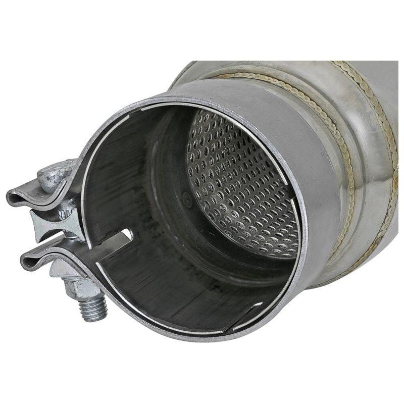 aFe MACH Force-Xp 409 SS Resonator 3in. Inlet/Outlet / 4in. Diameter / 12in. Body / 16in. Length - SMINKpower Performance Parts AFE49M10001 aFe