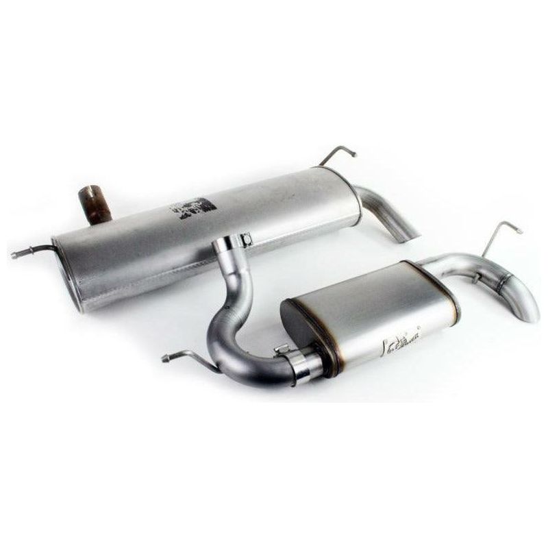 aFe MACHForce XP 07-17 Jeep Wrangler V6-3.6/3.8L 409 SS 2.5in Axle-Back Exhaust - SMINKpower Performance Parts AFE49-46219 aFe