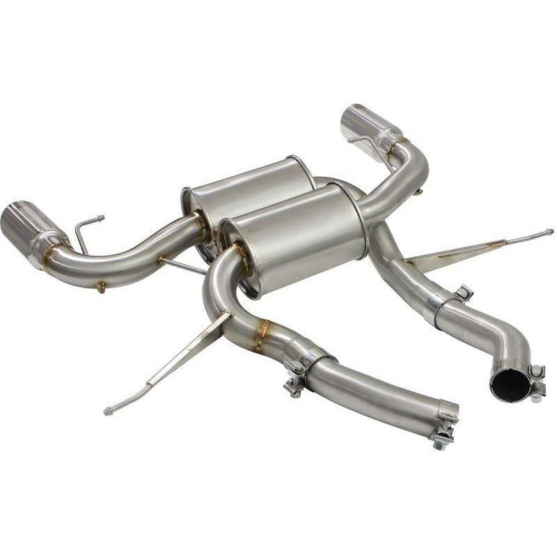 aFe MACHForce XP 2.5in Axle Back Stainless Exhaust w/ Polished Tips 07-13 BMW 335i 3.0L L6 (E90/92) - SMINKpower Performance Parts AFE49-36327-P aFe