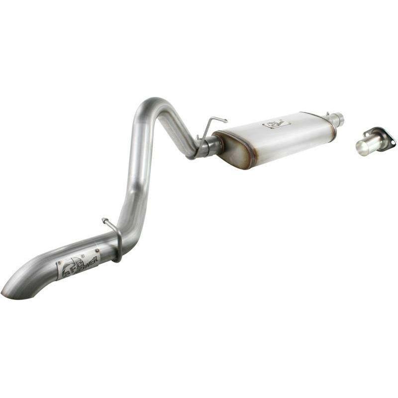 aFe MACHForce XP Exhausts Cat-Back SS-409 EXH Jeep Wrangler TJ 97-06 I6-4.0L HT - 2.5 In. - SMINKpower Performance Parts AFE49-46223 aFe