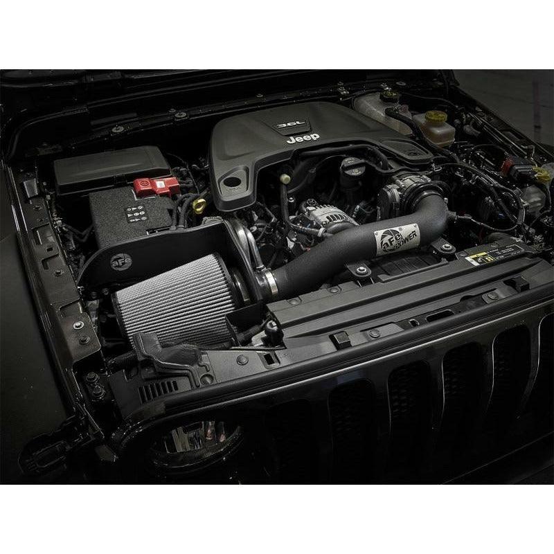 aFe Magnum FORCE Stage-2 XP Pro DRY S Cold Air Intake System 2018+ Jeep Wrangler (JL) V6 3.6L - SMINKpower Performance Parts AFE51-13002-B aFe