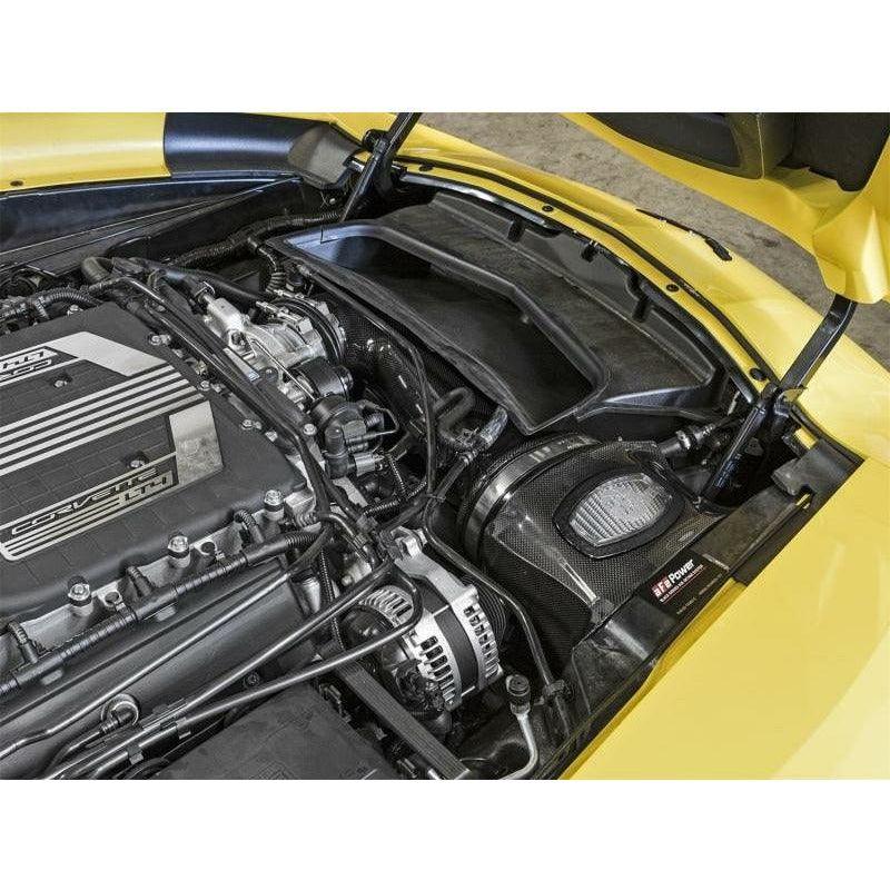 aFe Momentum Carbon Fiber Cold Air Intake System PDS/P5R 15-16 Chevrolet Corvette Z06 V8-6.2L - SMINKpower Performance Parts AFE52-74202-C aFe