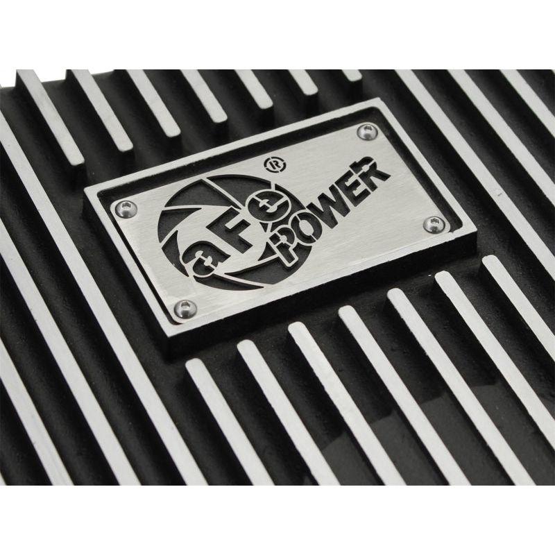 aFe Power Transmission Pan Black Machined 11-14 Ford 6R140 Trucks V8 6.7L (td) - SMINKpower Performance Parts AFE46-70182 aFe