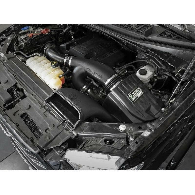 aFe Quantum Pro DRY S Cold Air Intake System 15-18 Ford F150 EcoBoost V6-3.5L/2.7L - Dry - SMINKpower Performance Parts AFE53-10008D aFe