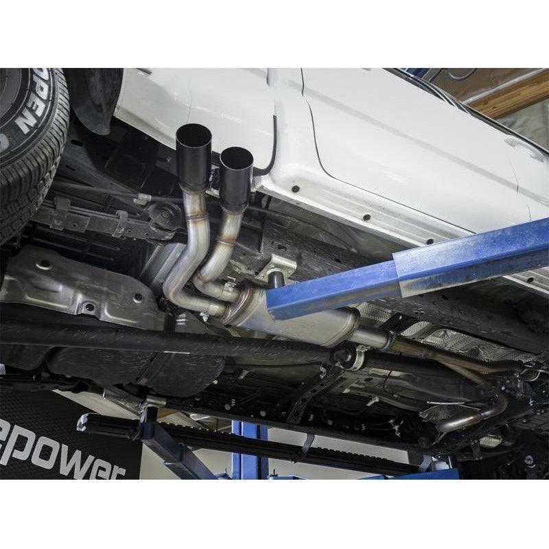 aFe Rebel Exhausts Cat-Back SS 16 Toyota Tacoma V6-3.5L w/ Black Tips - SMINKpower Performance Parts AFE49-46032-B aFe