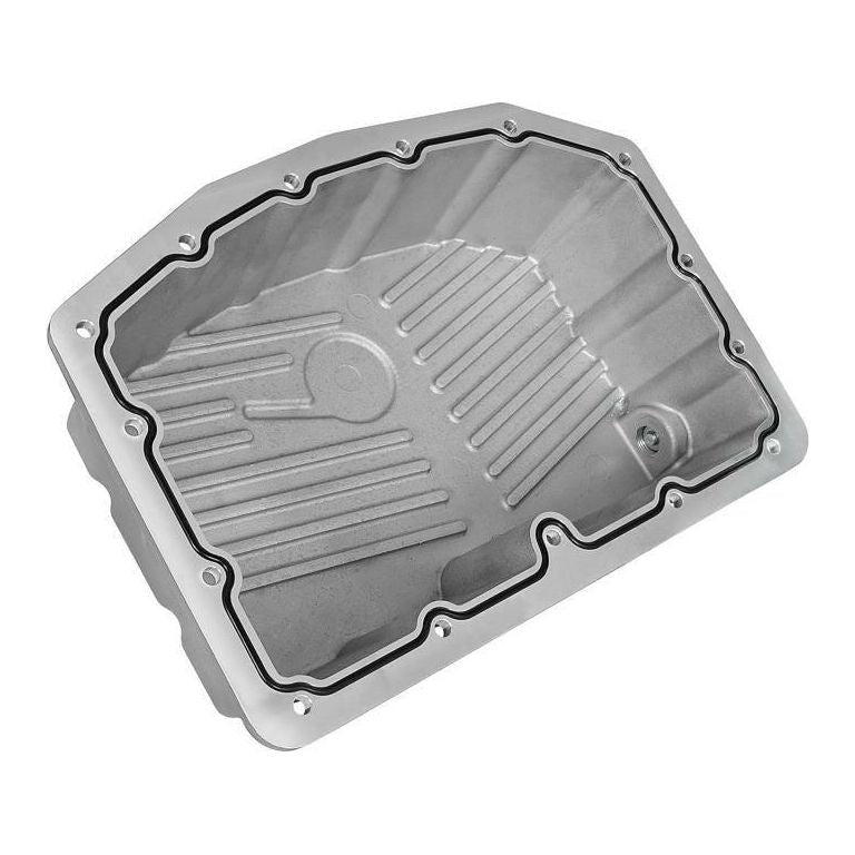aFe Street Series Engine Oil Pan Raw w/ Machined Fins; 11-17 Ford Powerstroke V8-6.7L (td) - SMINKpower Performance Parts AFE46-70320 aFe