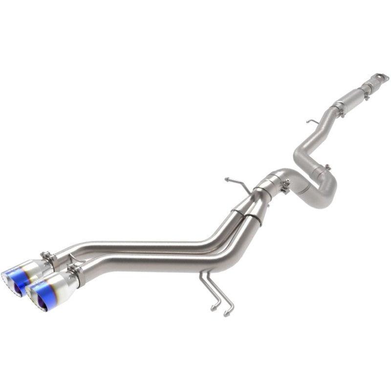 aFe Takeda 2-1/2in to 3in SS-304 Cat-Back Exhaust w/ Blue Flame Tips 13-17 Hyundai Veloster L4-1.6L - SMINKpower Performance Parts AFE49-37018-L aFe