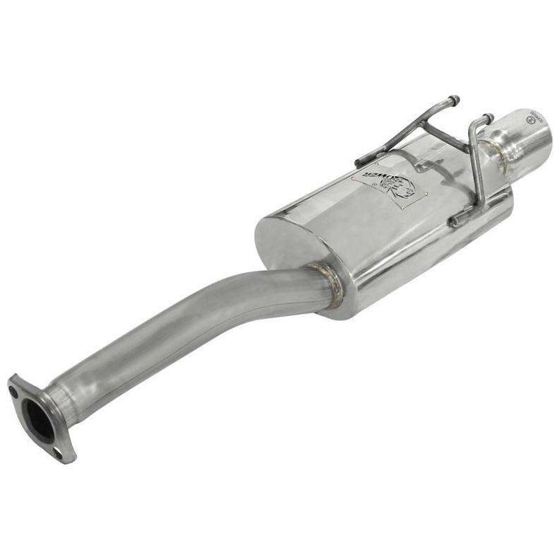 aFe Takeda Exhaust 2.5in Dia 304SS Axle-Back w/Polished Tip 06-11 Honda Civic EX Sedan L4 1.8L - SMINKpower Performance Parts AFE49-36610 aFe