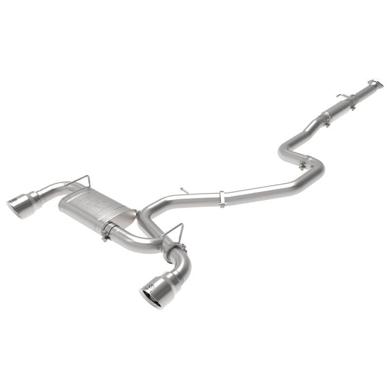 aFe Takeda Exhaust Cat-Back 19-20 Hyundai Veloster N 304SS Polished Dual Tips Exhaust - SMINKpower Performance Parts AFE49-37010-P aFe