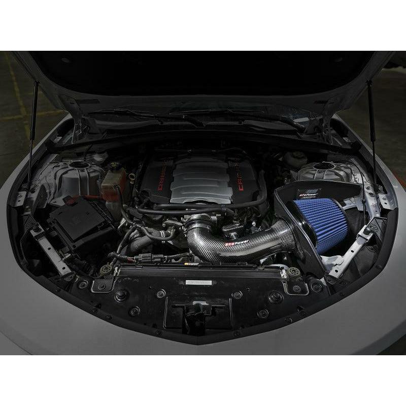 aFe Track Series Carbon Fiber Pro 5R AIS - 16-19 Chevrolet Camaro SS V8-6.2L - SMINKpower Performance Parts AFE57-10005R aFe