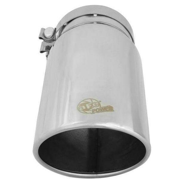 aFe Universal Bolt On Exhaust Tip Polished 5in Inlet x 6in Outlet x 12in Long - SMINKpower Performance Parts AFE49T50604-P12 aFe