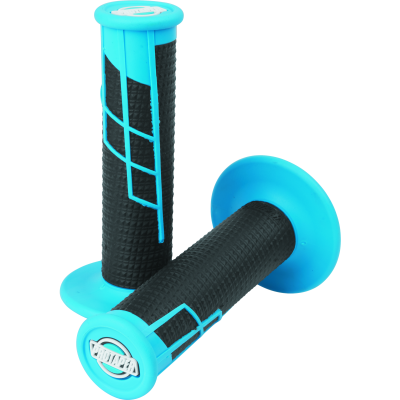 ProTaper Clamp-On 1/2 Waffle Grip - Neon Blue/Black