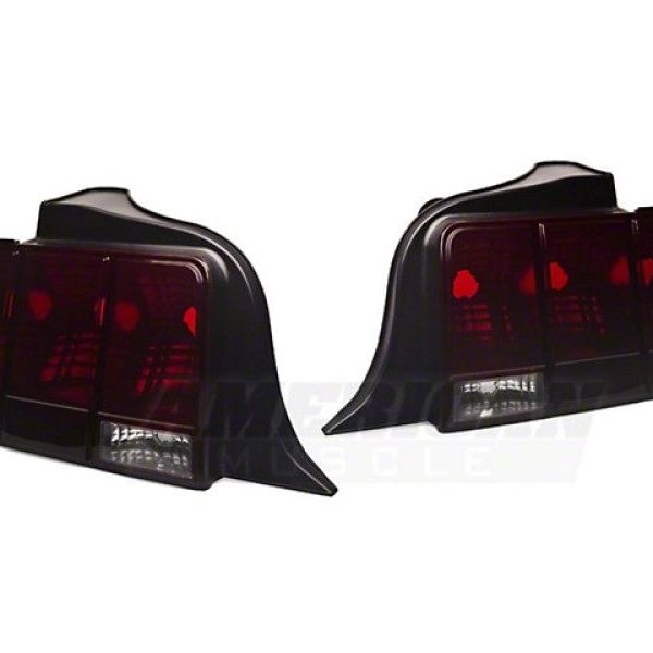Raxiom 05-09 Ford Mustang Tail Lights- Black Housing (Smoked Lens)