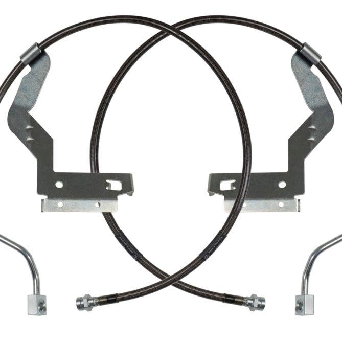 Carli 17-23 Ford F250/350 SD Hardware Braided Brake Lines Leveling Front Only