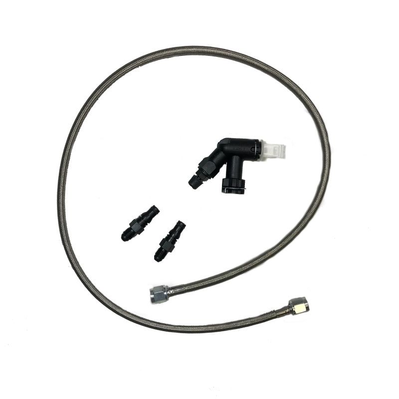 McLeod Line Assy Mustang 2005-Up 36in W/Male Wire Clip Fittings & Elbow Bleeder-Clutch Lines-McLeod Racing-MLR139252-SMINKpower Performance Parts