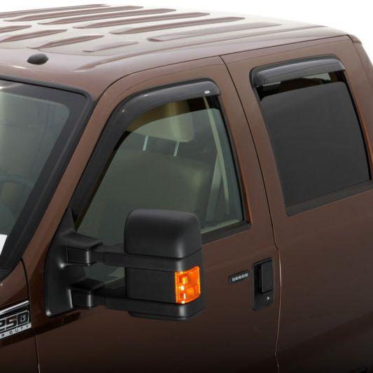 AVS 99-16 Ford F-250 Supercab Ventvisor Outside Mount Window Deflectors 4pc - Smoke