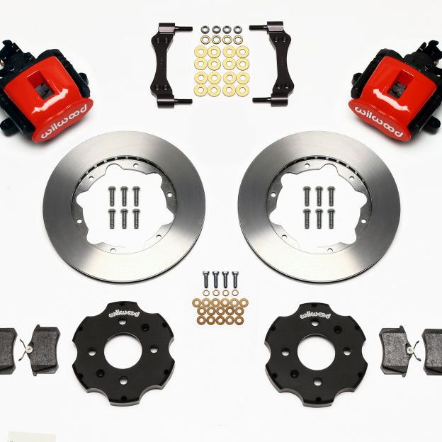 Wilwood Combination Parking Brake Rear Kit 11.00in Red Civic / Integra Disc 2.39 Hub Offset-Brake Calipers - Perf-Wilwood-WIL140-10206-R-SMINKpower Performance Parts
