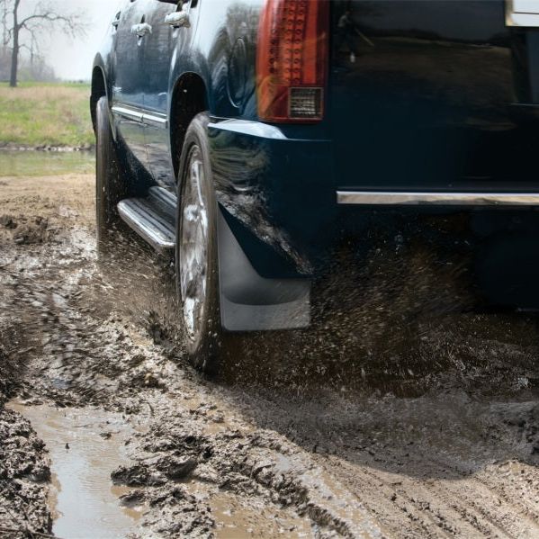 WeatherTech 16-23 Toyota Tacoma (w/Fender Flares/Molding) No Drill Mudflaps - Black