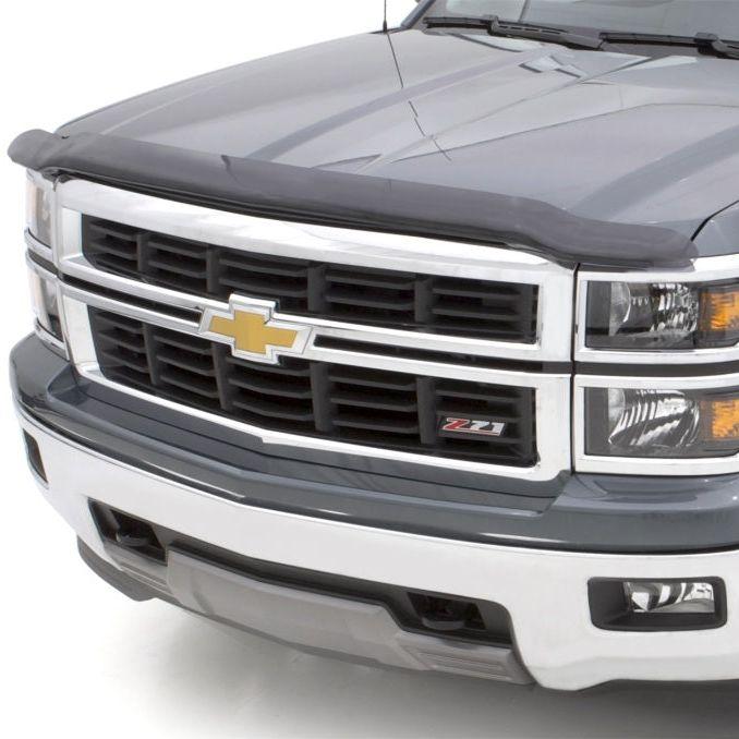 AVS 14-15 Chevy Silverado 1500 High Profile Bugflector II Hood Shield - Smoke