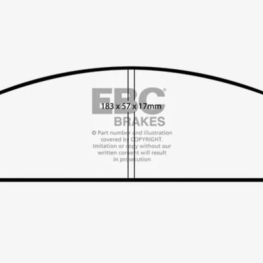 EBC 13-14 Chrysler 200 3.6 Yellowstuff Front Brake Pads