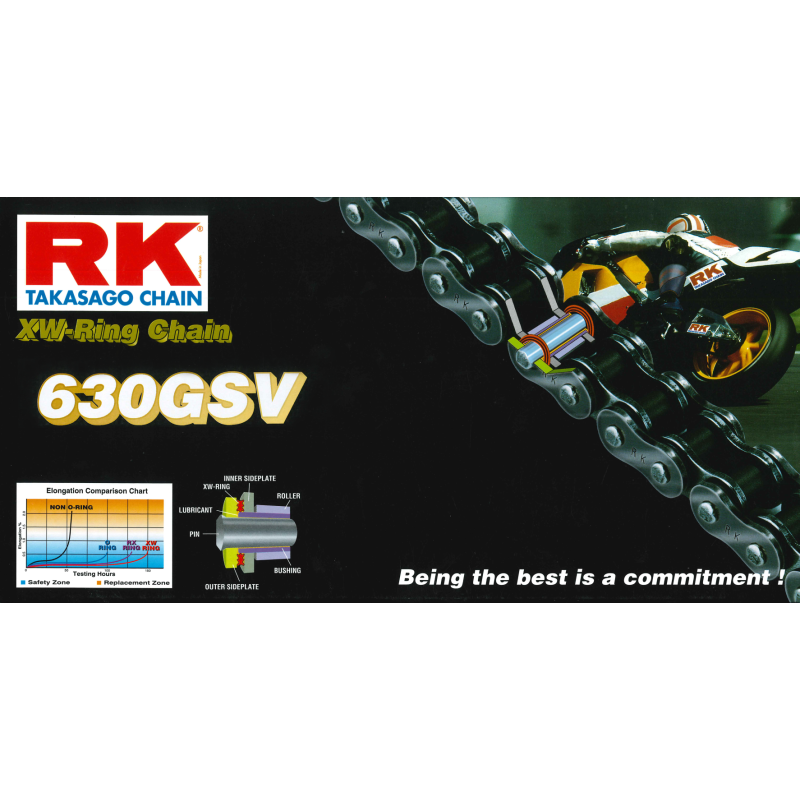 RK Chain 630GSV-88L XW-Ring - Natural