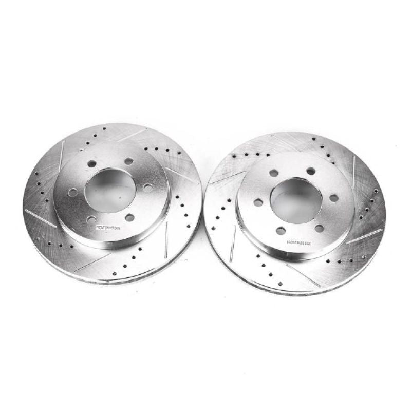 Power Stop 04-08 Ford F-150 Front Evolution Drilled & Slotted Rotors - Pair-Brake Rotors - Slot & Drilled-PowerStop-PSBAR8596XPR-SMINKpower Performance Parts