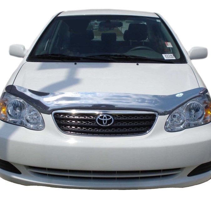 AVS 03-08 Toyota Corolla Carflector Low Profile Hood Shield - Smoke