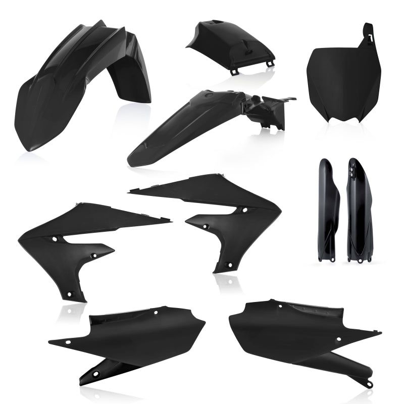 Acerbis 18-23 Yamaha YZ250F/YZ250FX/YZ450F/YZ450FX (Includes Tank Cover) Full Plastic Kit - Black-Plastics-Acerbis-ACB2736350001-SMINKpower Performance Parts