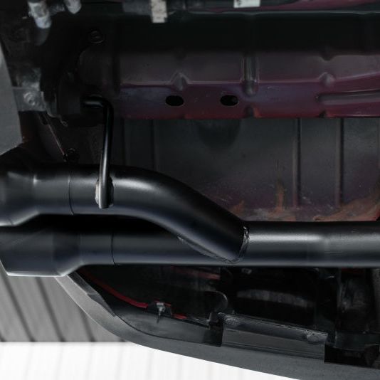 MBRP 18-20 Ford Mustang GT 2.5in Black Coated Non Active Dual Axle Back Exhaust - 4in Dual Wall Tips