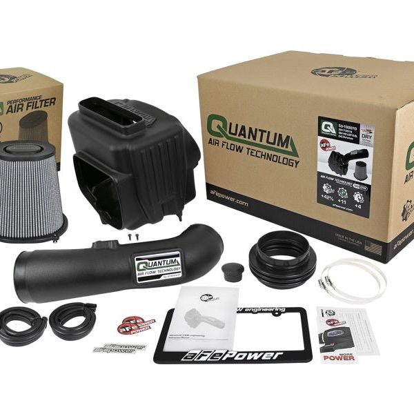 aFe Quantum Pro DRY S Cold Air Intake System 17-18 GM/Chevy Duramax V8-6.6L L5P - Dry-Cold Air Intakes-aFe-AFE53-10007D-SMINKpower Performance Parts