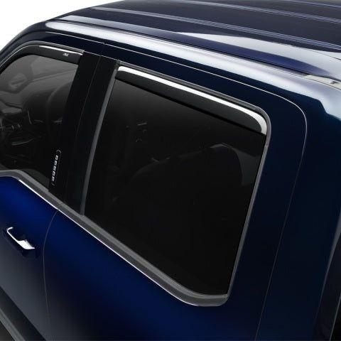 AVS 15-18 Ford F-150 Supercrew Ventvisor In-Channel Front & Rear Window Deflectors 4pc - Smoke