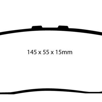 EBC 05-07 Hummer H3 3.5 Yellowstuff Rear Brake Pads