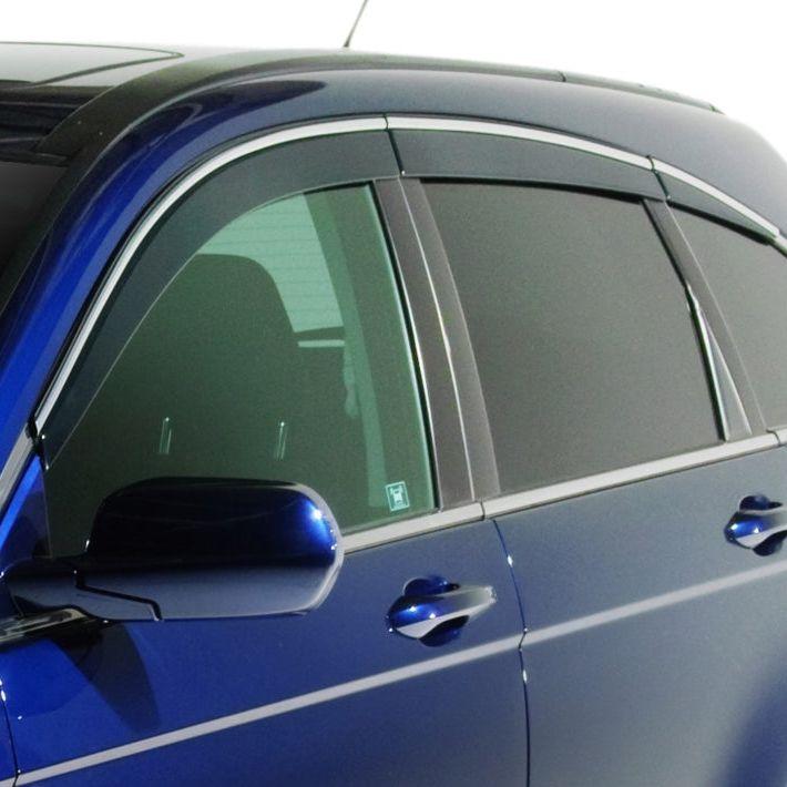 AVS 2018 Nissan Rogue Ventvisor Low Profile Window Deflectors 4pc - Chrome