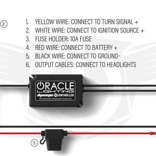 Oracle 18-21 Ford Mustang Dynamic DRL w/ Halo Kit & Sequential Turn Signal - ColorSHIFT SEE WARRANTY