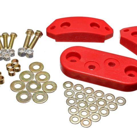 Energy Suspension 61-73 VW Beetle/70-73 Super Beetle Red Motor and Trans Mount Bushings (Inc H/W)