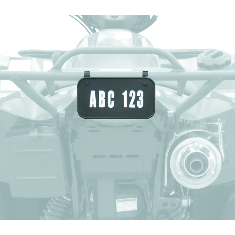 Quadboss ATV License Plate Kit - Black