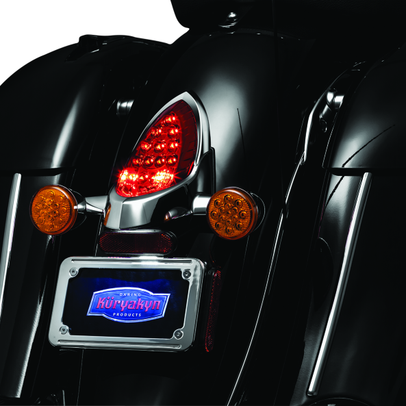 Kuryakyn Tail Light Top Trim Indian Models Chrome