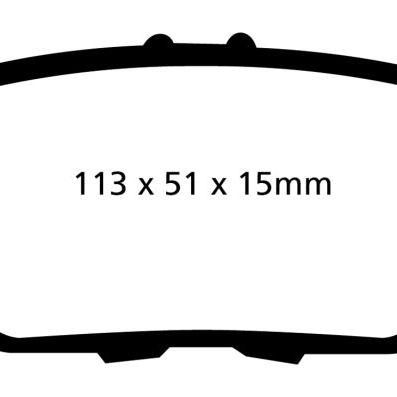 EBC 09-14 Acura TL 3.5 Yellowstuff Rear Brake Pads