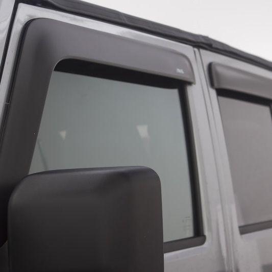 AVS 07-18 Jeep Wrangler Unlimited Ventvisor Low Profile Window Deflectors 4pc - Matte Black