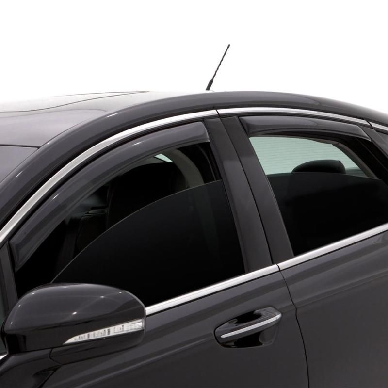 AVS 12-18 Ford Focus Ventvisor In-Channel Front & Rear Window Deflectors 4pc - Smoke